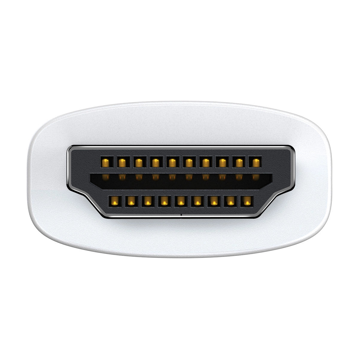 Adaptador Baseus HDMI Macho para VGA Fêmea + mini jack 3.5mm / WKQX010102 / Branco