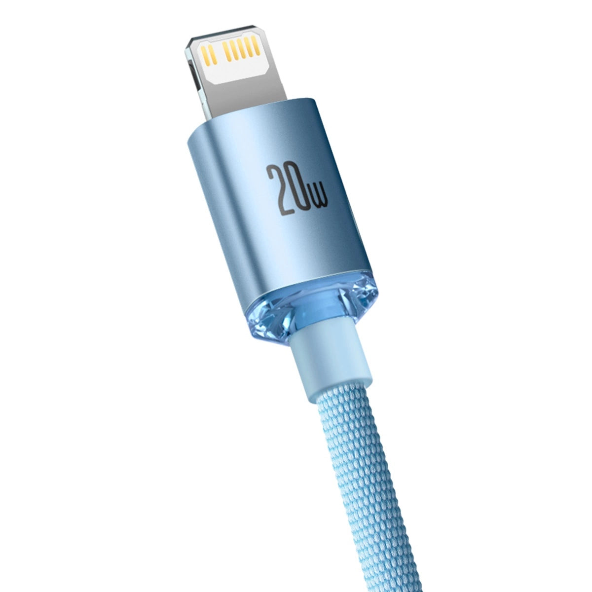 Cabo USB-C Baseus Crystal Shine / 20W / 1.2m / Azul