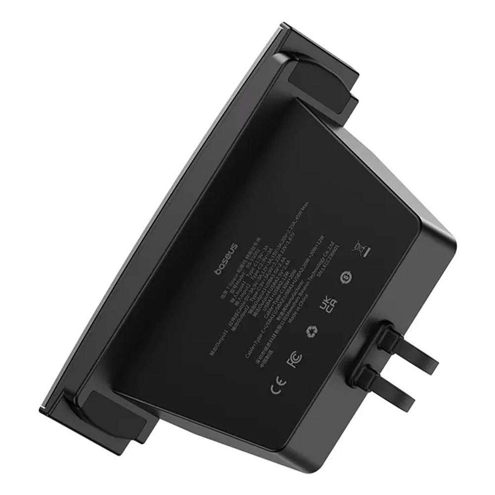 Hub USB Baseus T-Space Series para Tesla Model 3 / Y com Cabo USB-C Embutido de 45W / Preto