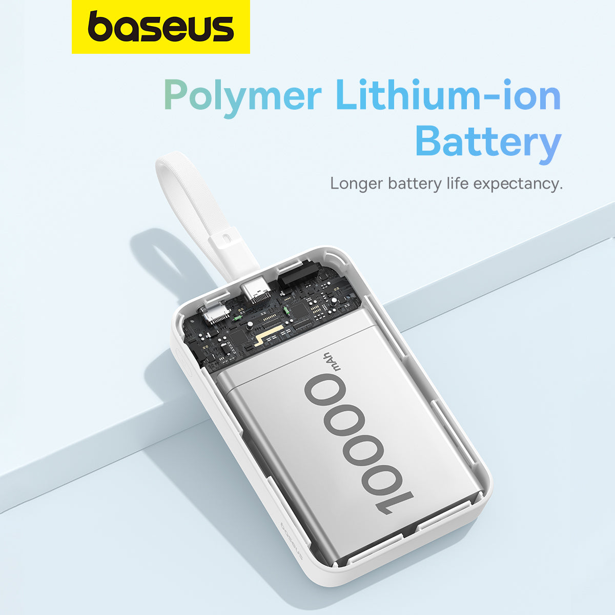 Powerbank Baseus Mini Magnético 10000mAh, Lightning 20W MagSafe - Branco