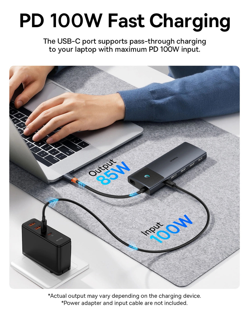 HUB USB-C 11 em 1 Baseus Metal Gleam Série II PD/HDMI/DP/RJ45/SD/TF / Preto