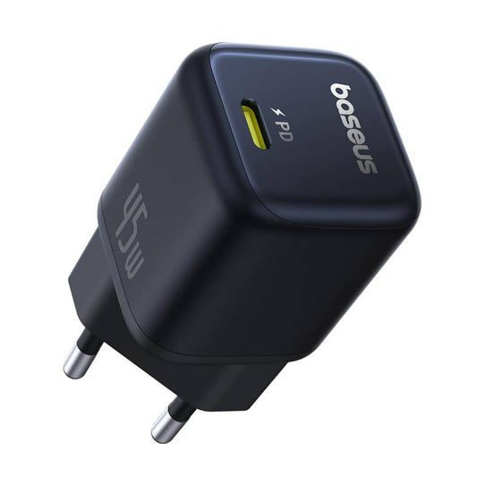 Carregador Baseus PicoGo GaN Fast Charger Ultra-Mini 45W USB-C Preto