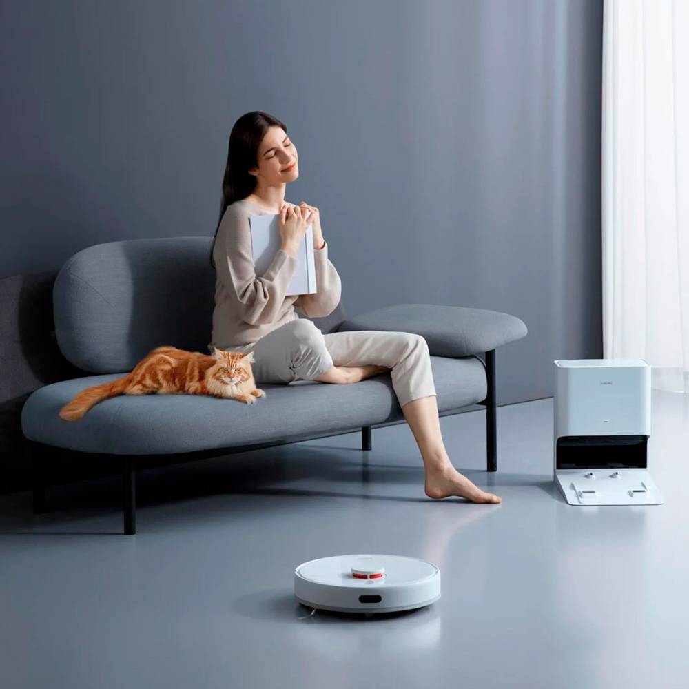 Aspirador Robô Xiaomi Robot Vacuum X10 4000Pa 5200mAh Branco