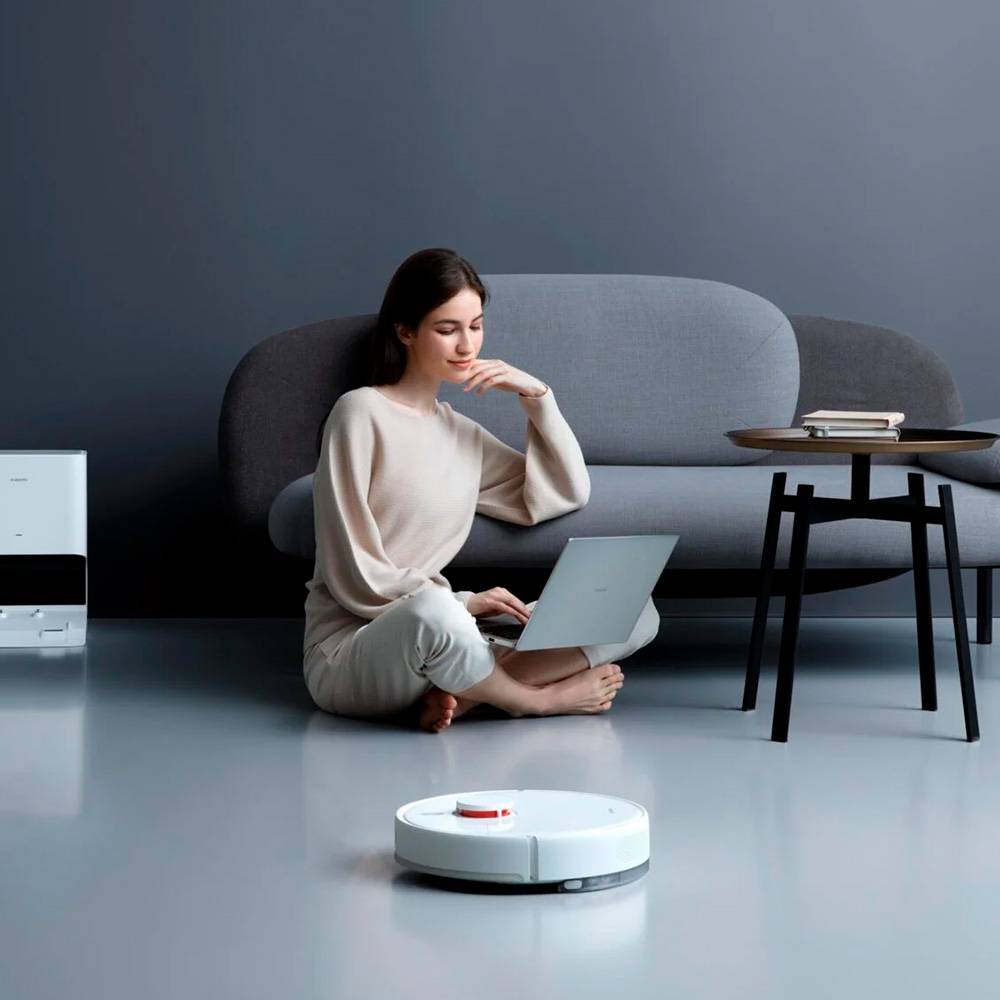 Aspirador Robô Xiaomi Robot Vacuum X10 4000Pa 5200mAh Branco