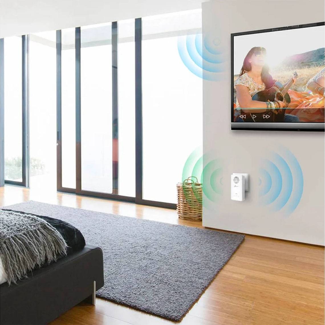 Powerline TP-Link TL-WPA8631P KIT AV1300 HomePlug AV2 Gigabit Passthrough AC1200 Dual-Band Wi-Fi Kit