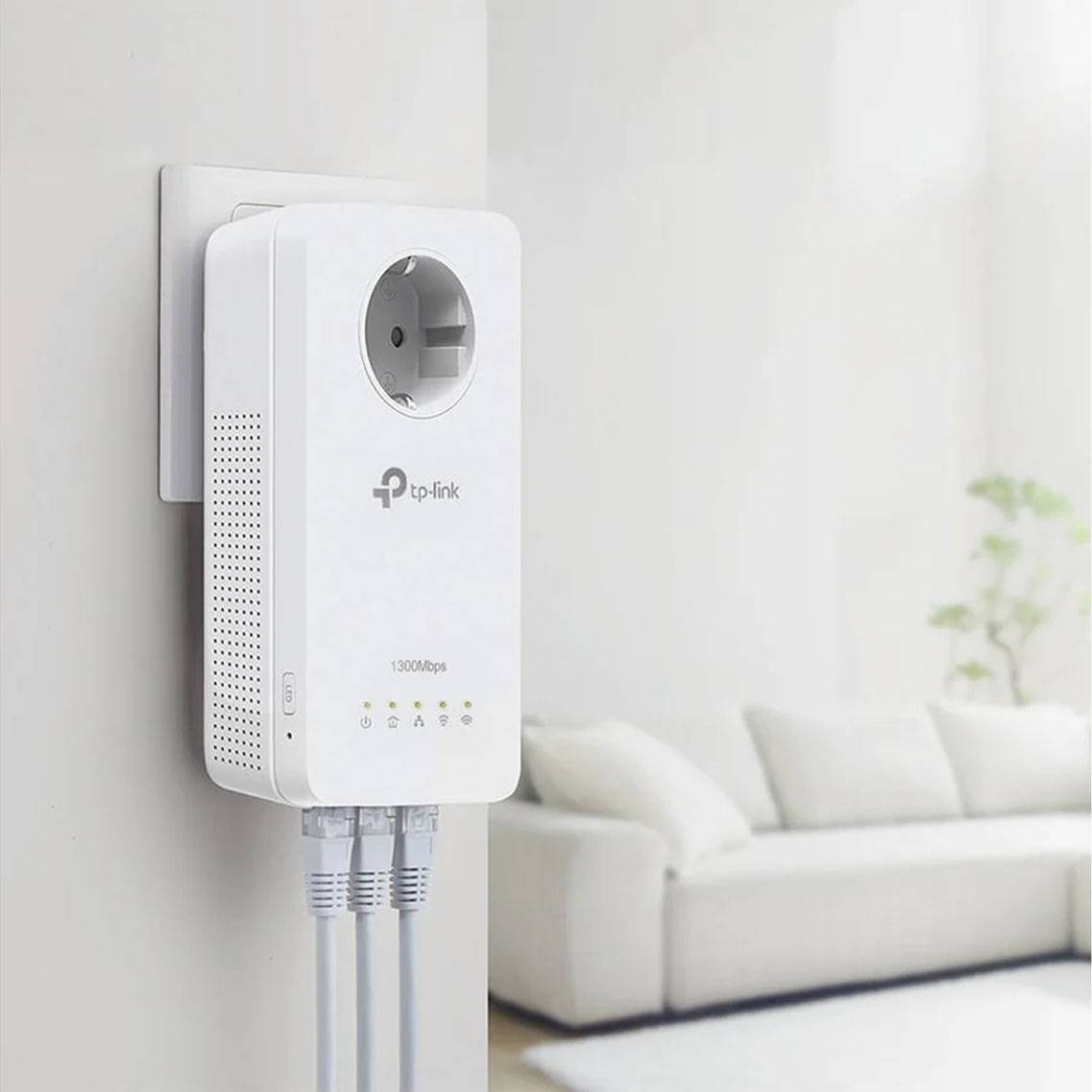 Powerline TP-Link TL-WPA8631P KIT AV1300 HomePlug AV2 Gigabit Passthrough AC1200 Dual-Band Wi-Fi Kit