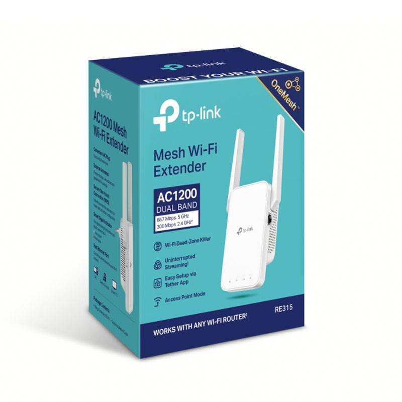 Range Extender TP-Link RE315 AC1200 Mesh Wi-Fi