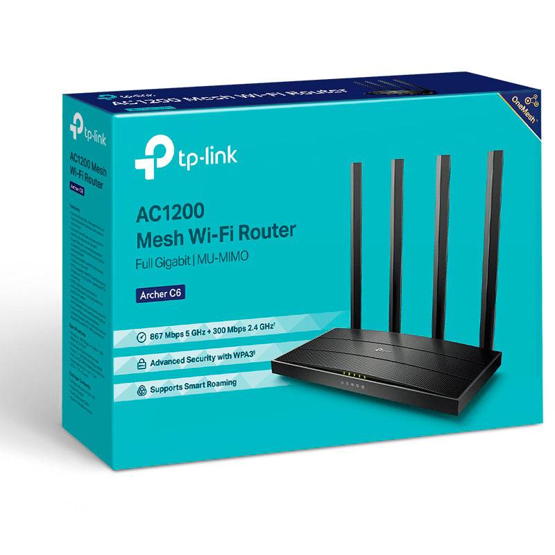 Router TP-Link Archer C6 AC1200 Dual-Band WiFi 5 Gigabit