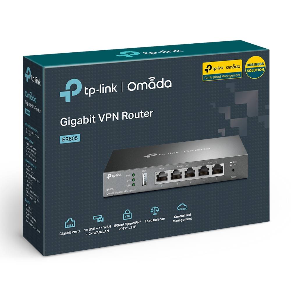 Router TP-Link TL-R605 SafeStream Gigabit Multi-WAN VPN