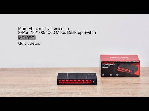 Switch Mercusys MS108G Mini 8 Portas Gigabit UnManaged