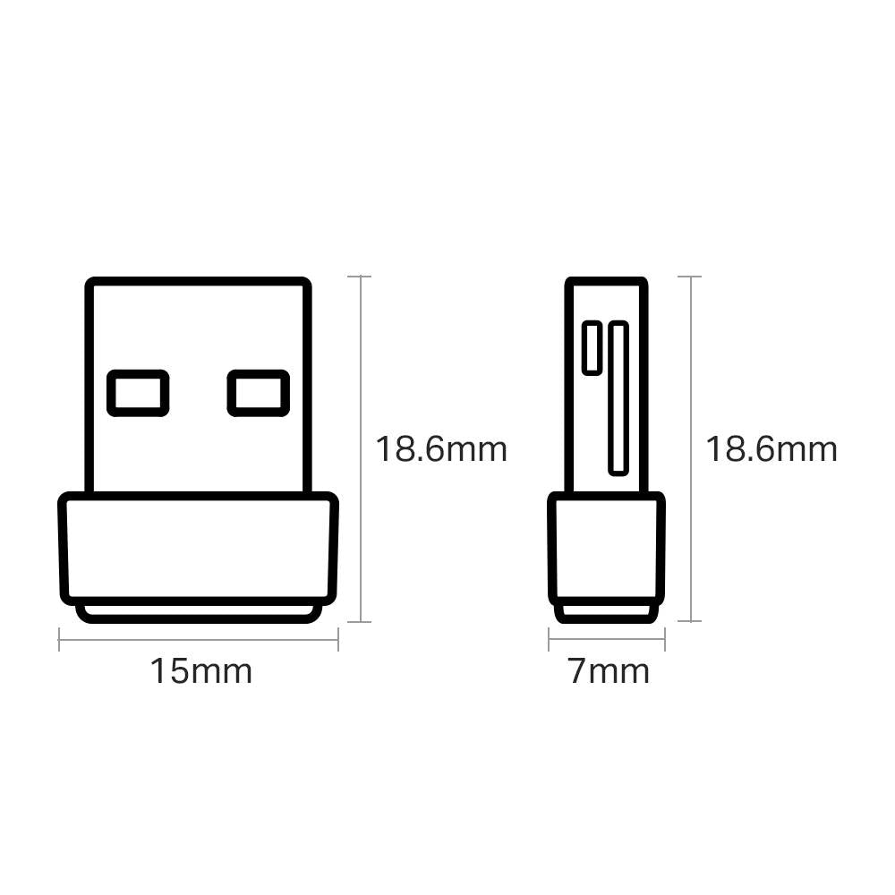 Adaptador USB TP-Link Archer T2U Nano AC600 Wireless