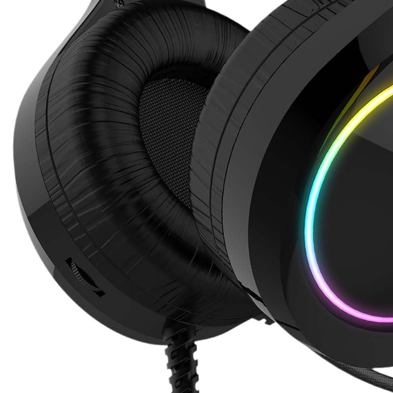 Auscultadores Gaming RGB c/ Microfone Jack 3.5mm + USB HAVIT