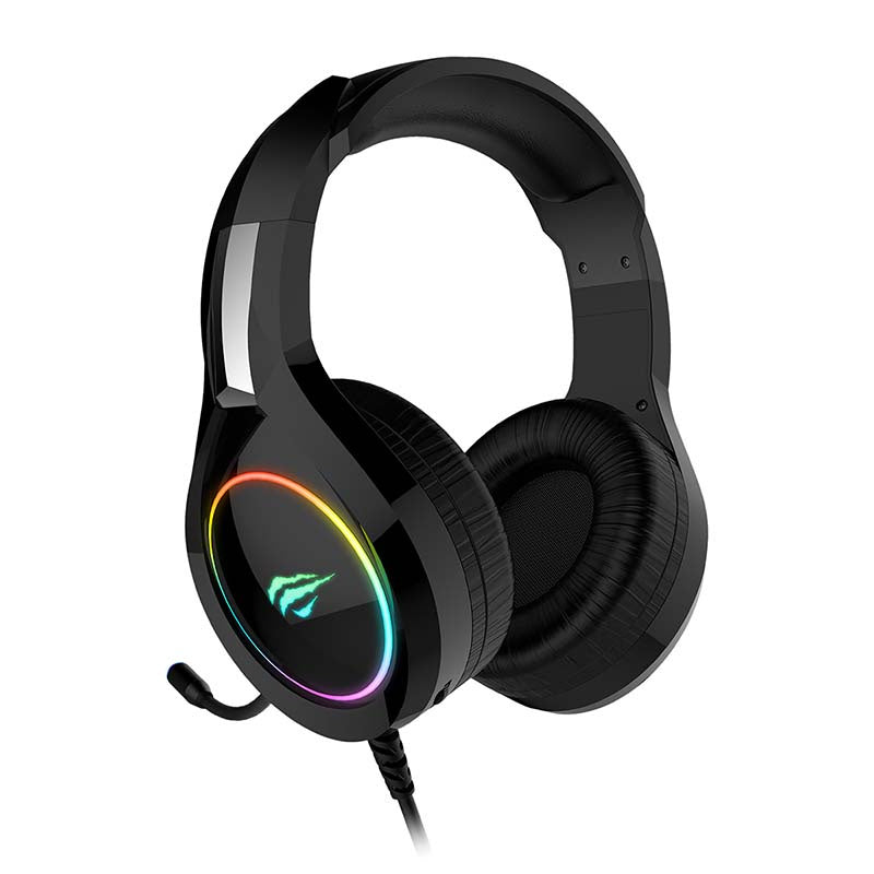 Auscultadores Gaming RGB c/ Microfone Jack 3.5mm + USB HAVIT
