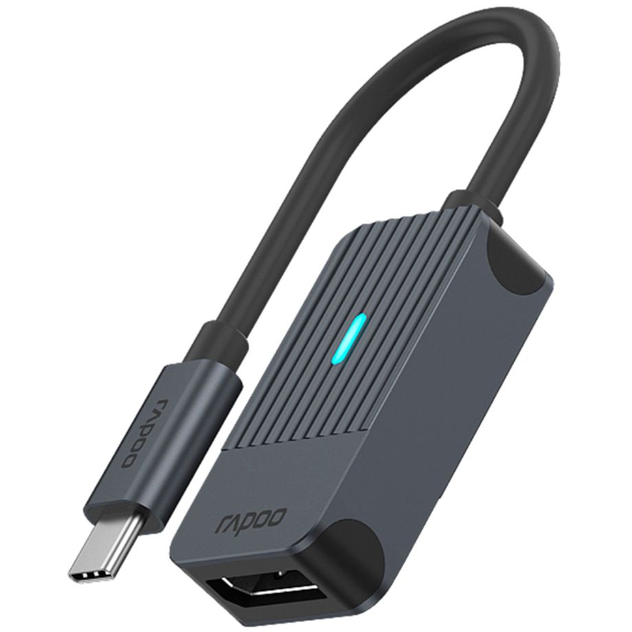 Adaptador USB-C Rapoo / Cinza / 11407_1