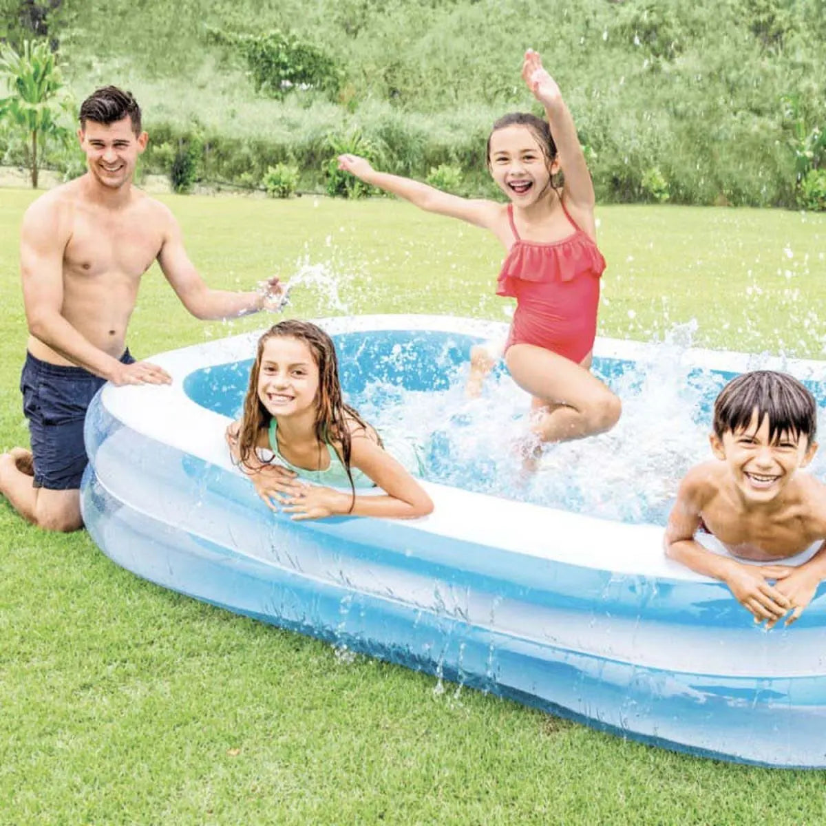 Piscina Insuflável Intex 2 Anéis 262x175x56cm_2