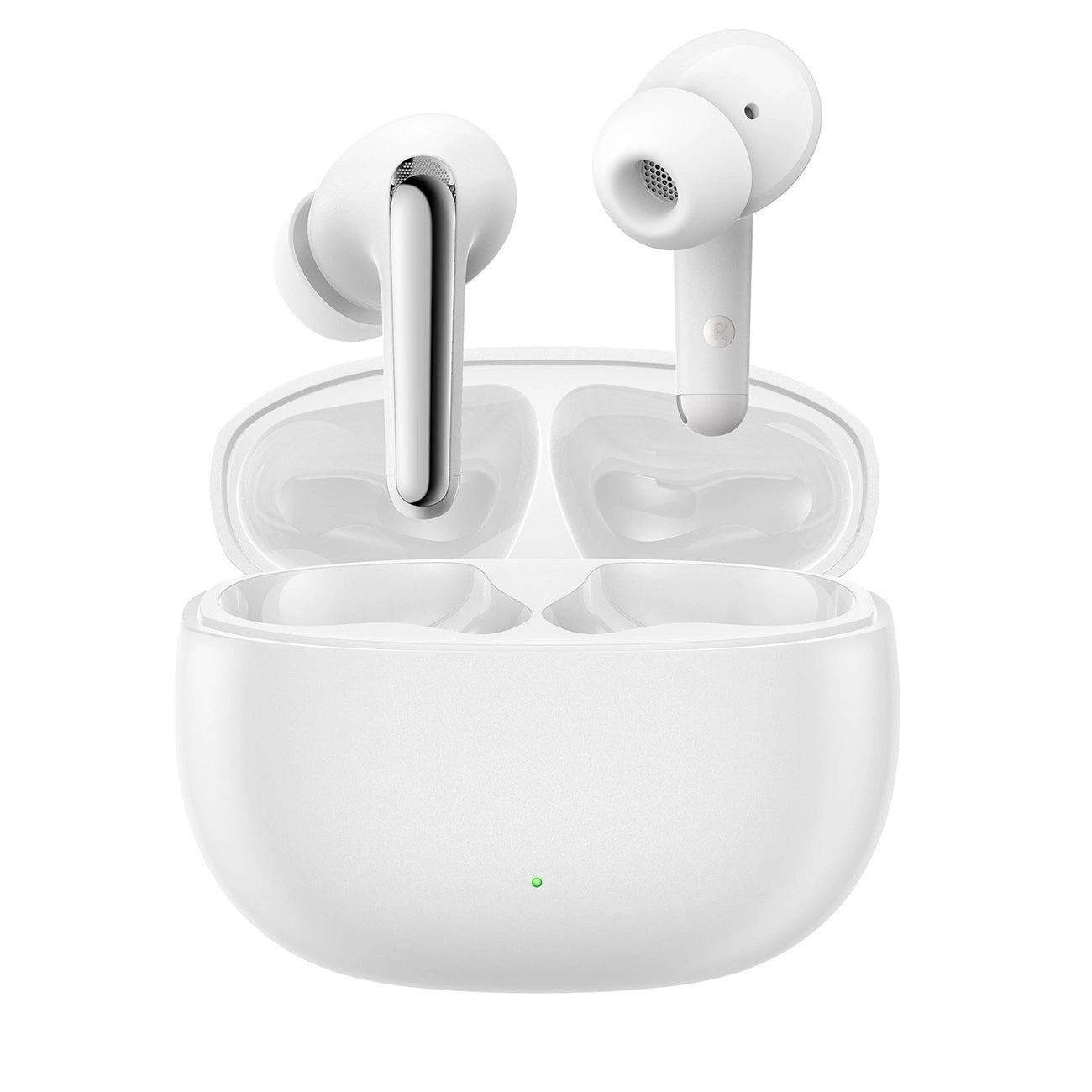 Auscultadores intra-auriculares sem fios TWS Bluetooth / Joyroom Funpods JR-FN1 / 5.4 ANC ENC - branco