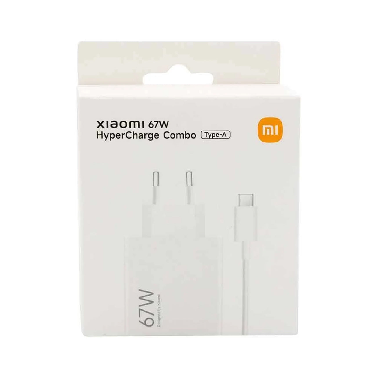Carregador Xiaomi Hypercharge Combo USB-A 67W Branco + Cabo USB-A p/ USB-C 1m