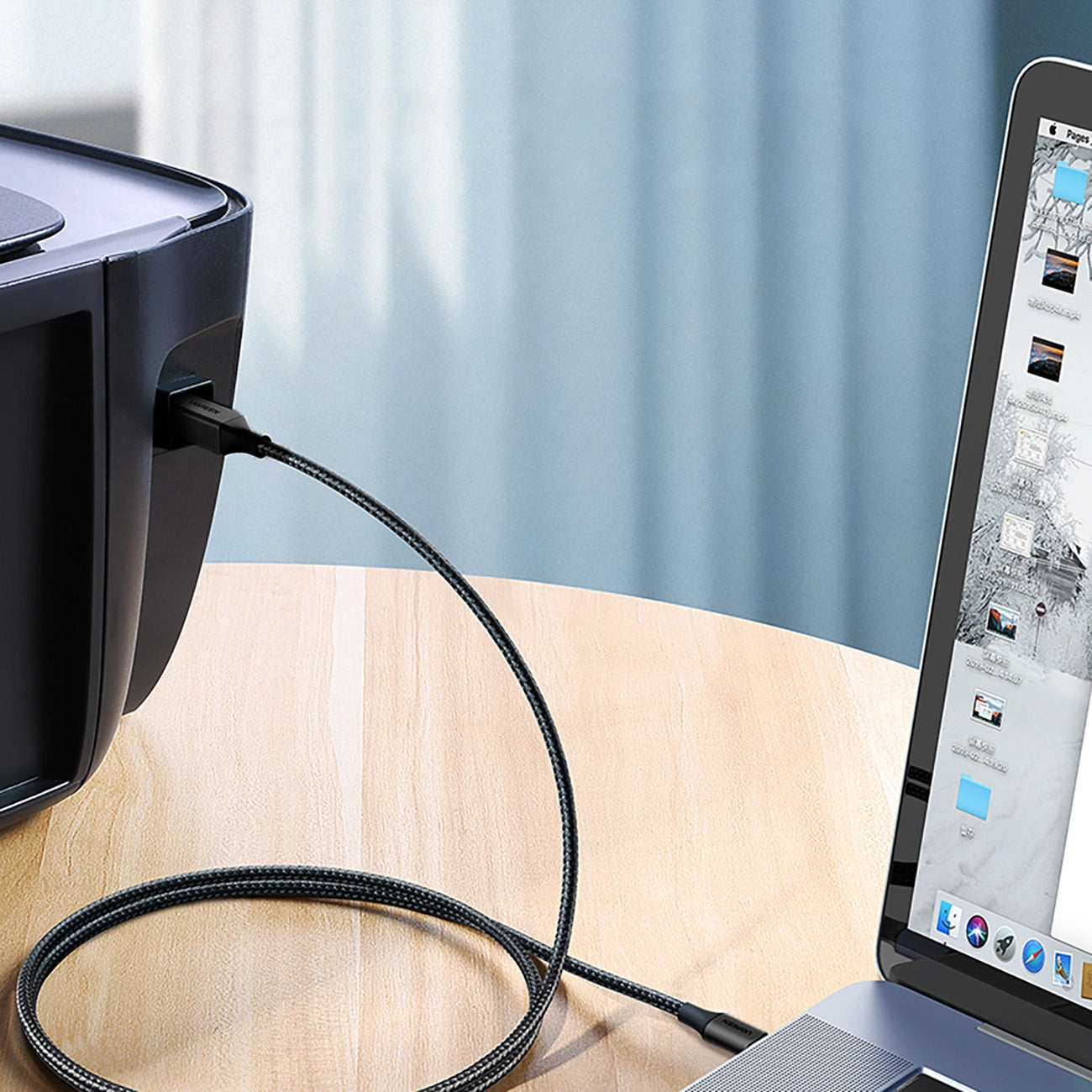 Cabo de impressora USB-C para USB-B 2m Ugreen US370 45106