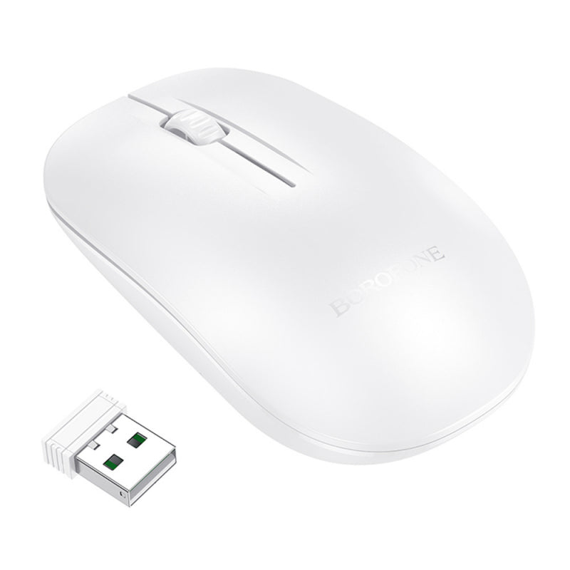 Rato Wireless Borofone BG14 Planet Bluetooth 1000DPI Branco