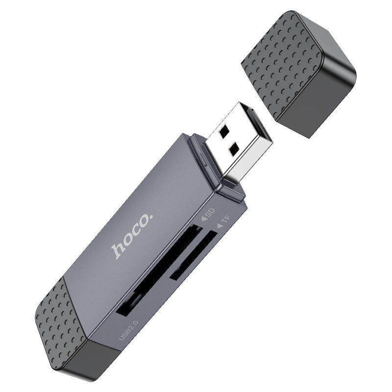 Leitor Cartões Hoco HB45 USB 3.0 USB-C SD MicroSD