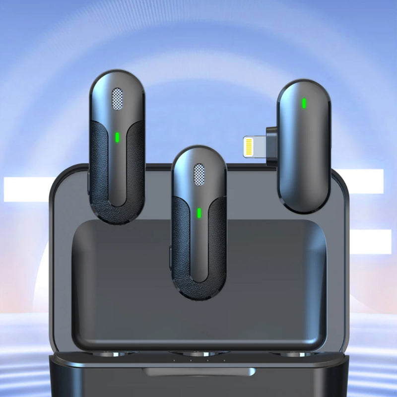 Microfone Sem Fios Lightning 50m alcance Yesido KR16 Preto