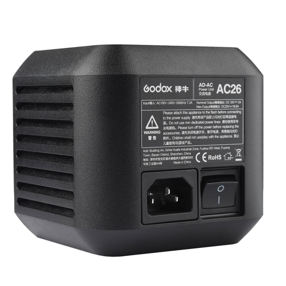 Adaptador AC Godox / Preto / AC26_1