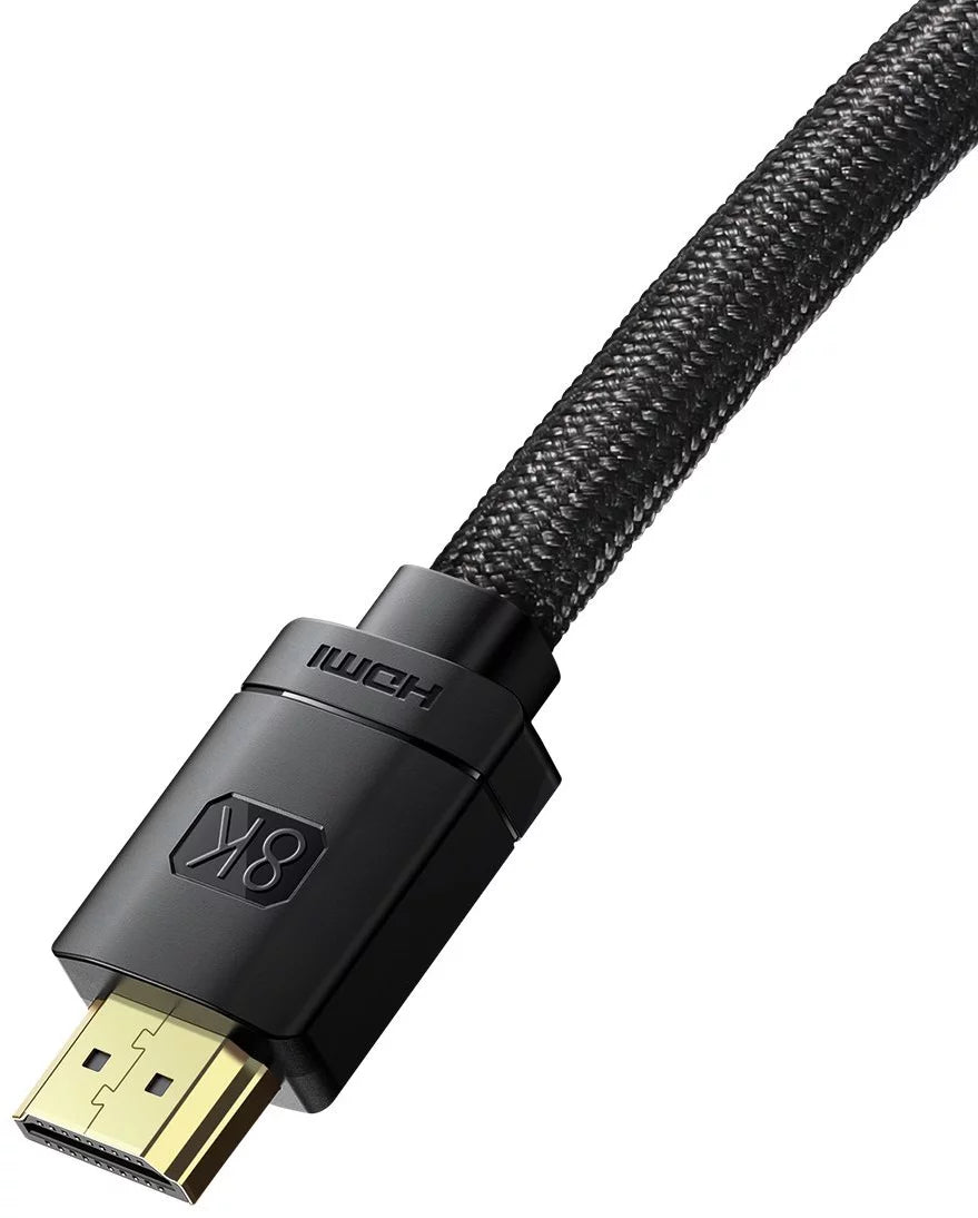 Cabo HDMI 2.1 Baseus High Definition Series / 8K 60Hz / 3D / HDR / 48Gbps / 3m / Preto