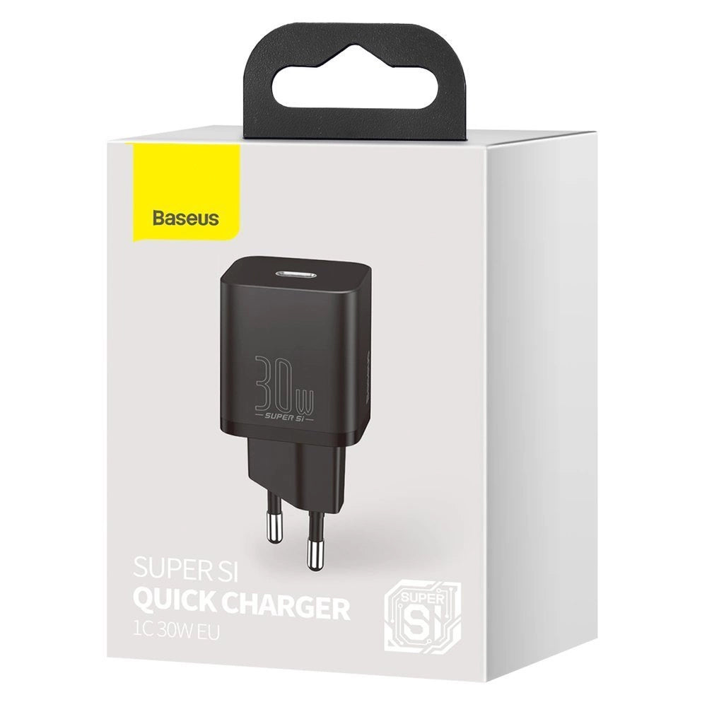Carregador USB-C Baseus Super Si Quick Charger 1C / 30W / Preto