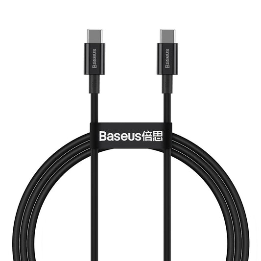 Baseus Superior Series Cabo USB-C para USB-C / 100W / 1m / Preto