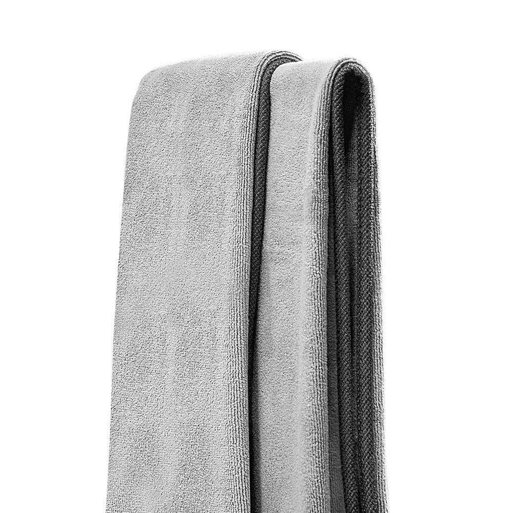 Baseus 2 x toalha de microfibra para lavagem de carro / 40 cm x 80 cm / cinza