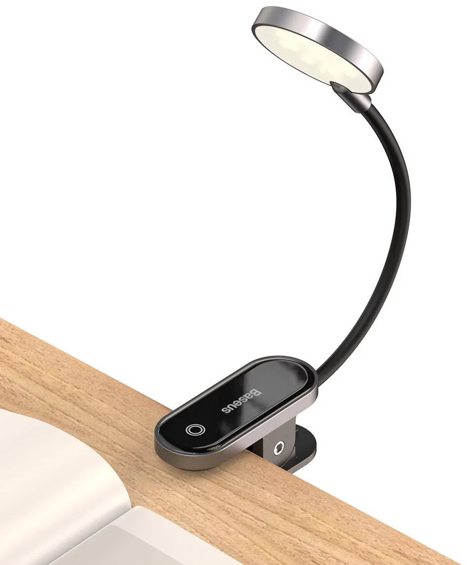 Lâmpada de Leitura Baseus Comfort Mini Clip (Cinza Escuro)