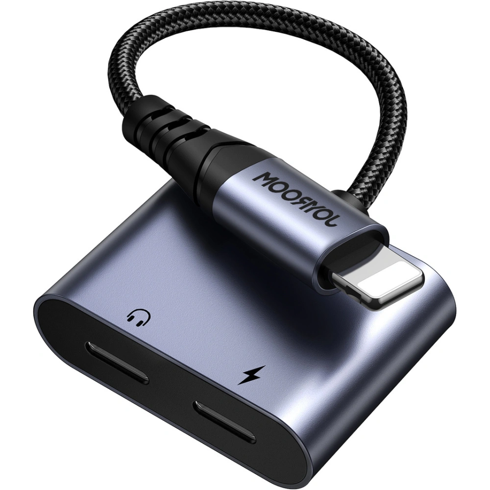 Adaptador DAC 2 em 1 Lightning para dual Lightning Joyroom / SY-L02 / Preto