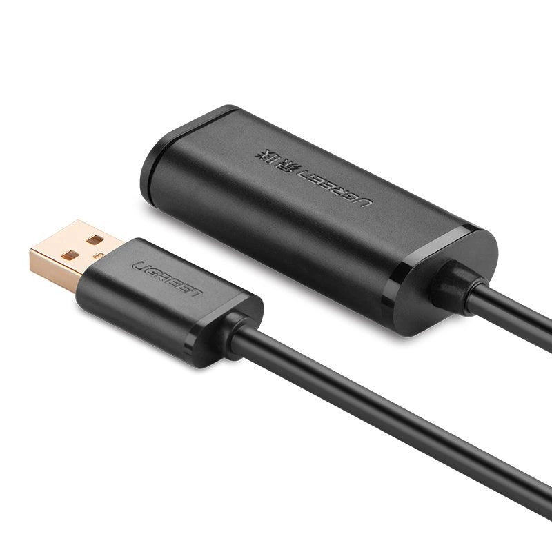 Cabo de extensão USB 2.0 UGREEN / 480 Mbps / 10m / Preto