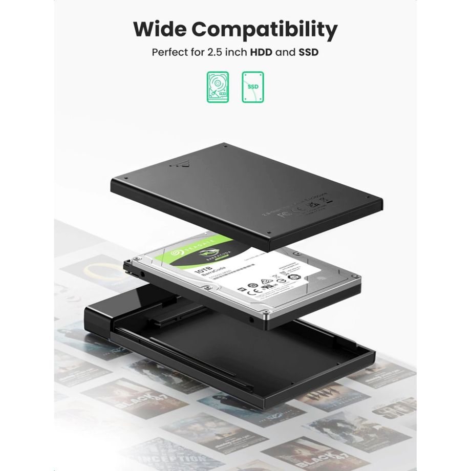 Caixa Externa UGREEN / Preto / 50743_0
