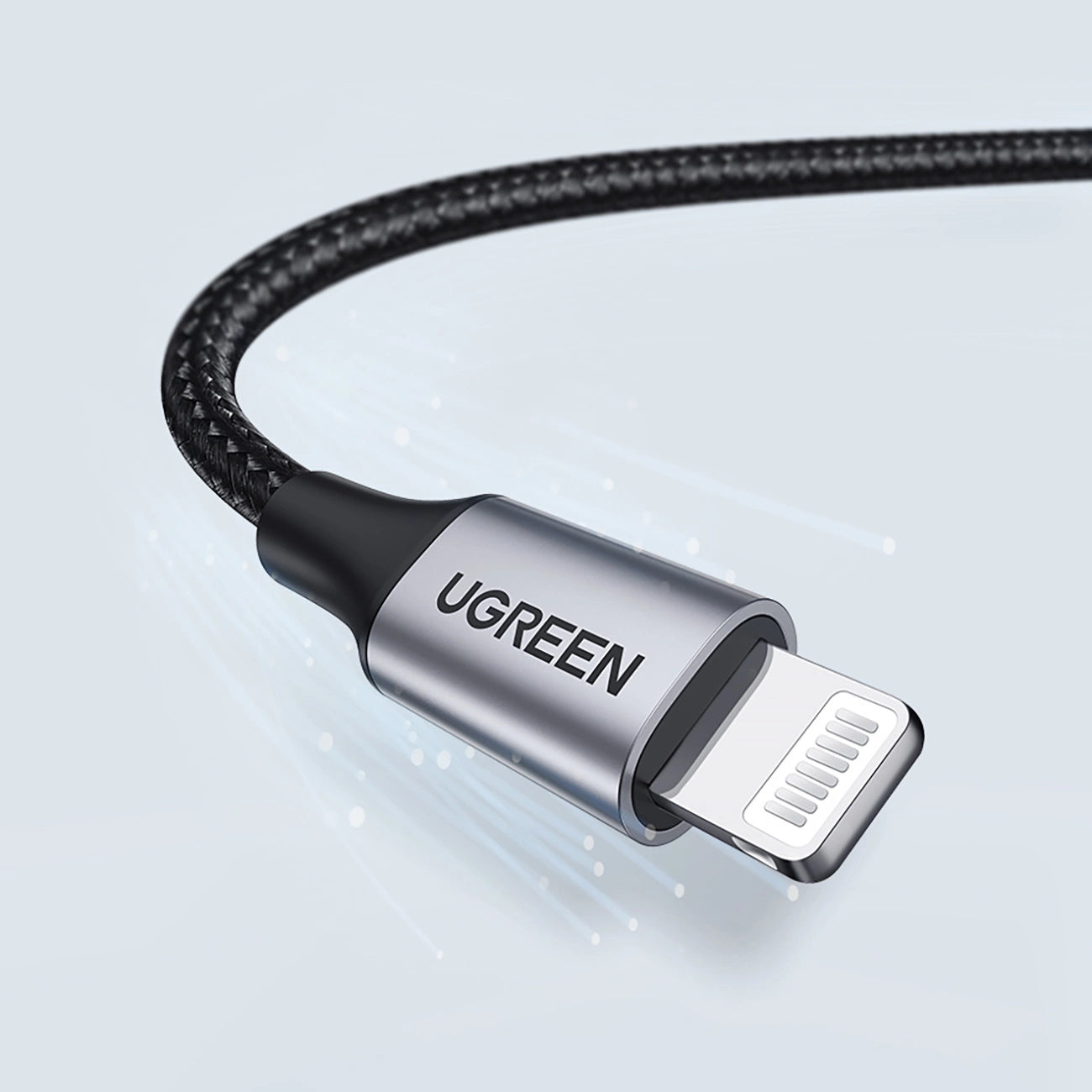 Cabo Ugreen US199 60157 USB-A / Lightning MFi 1.5m - Preto