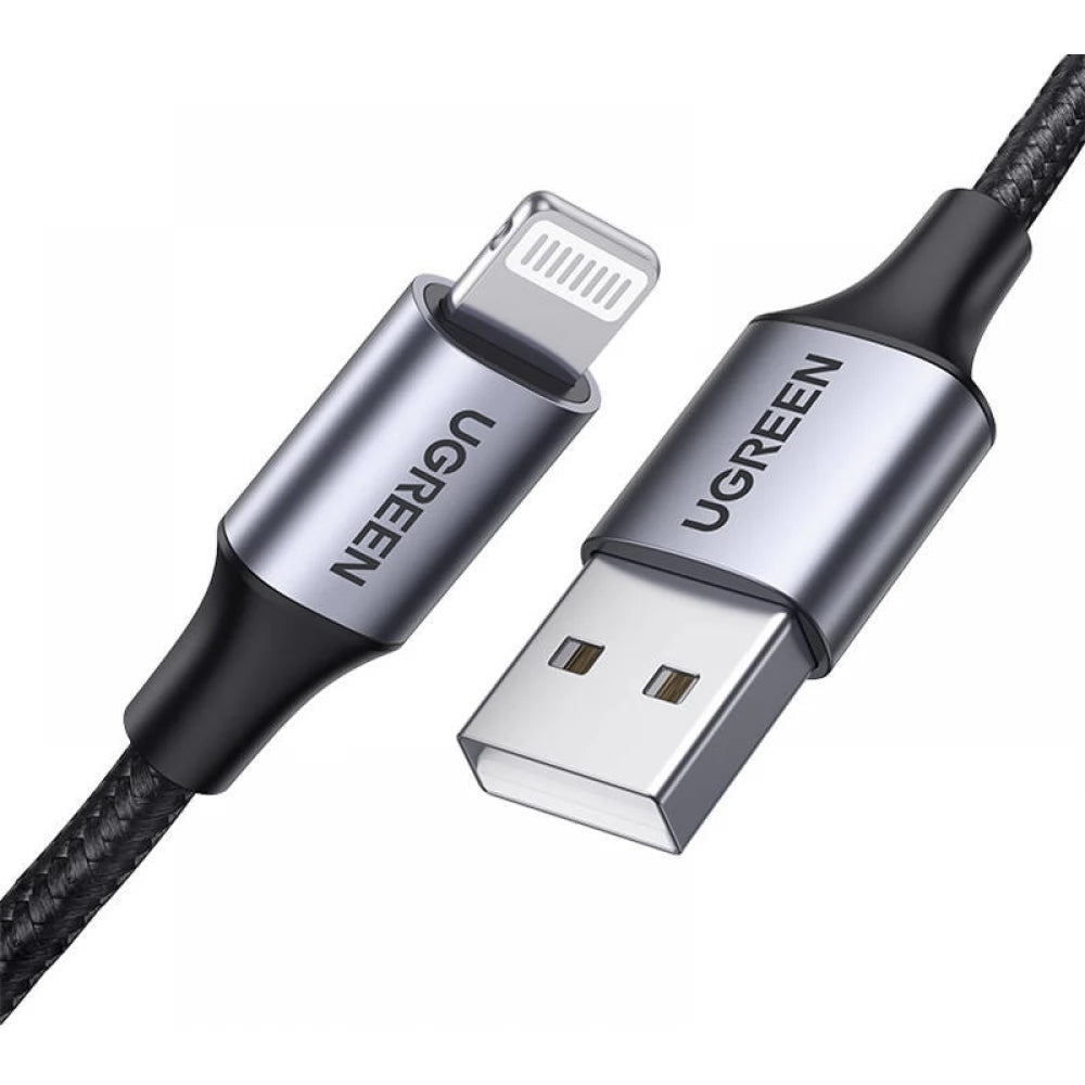 Cabo Ugreen US199 60157 USB-A / Lightning MFi 1.5m - Preto