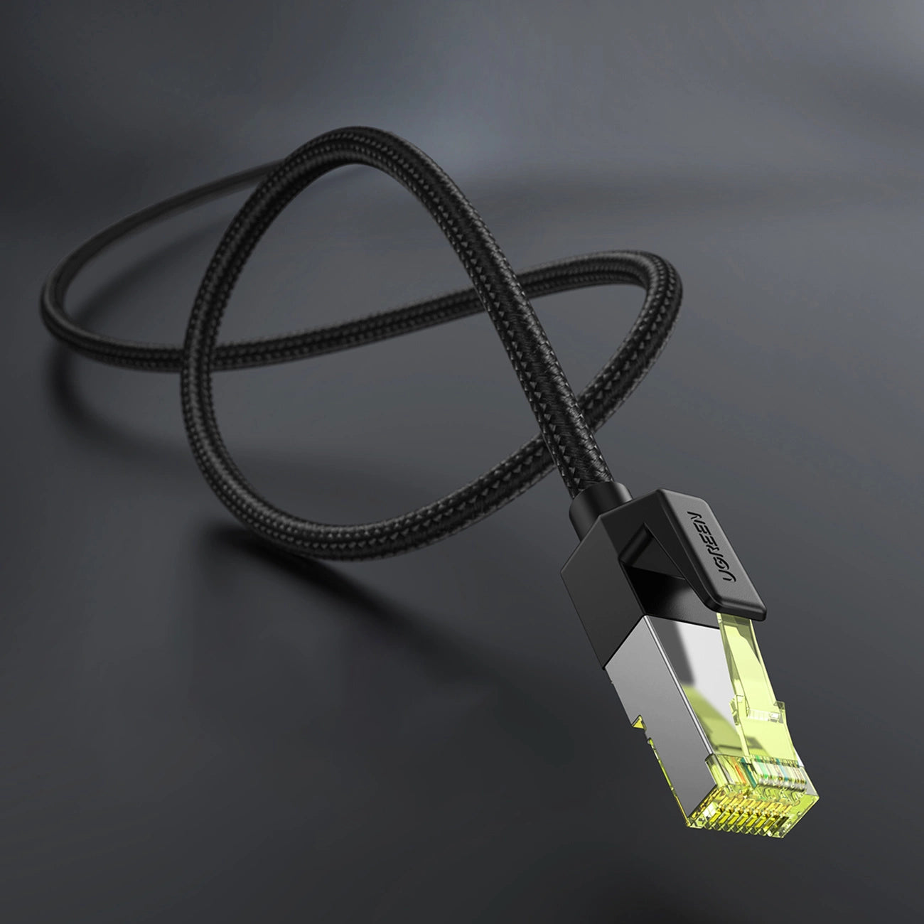 Cabo de Rede Cat7 F/FTP Shielded Braided & Round 30AWG 1m UGREEN 80421