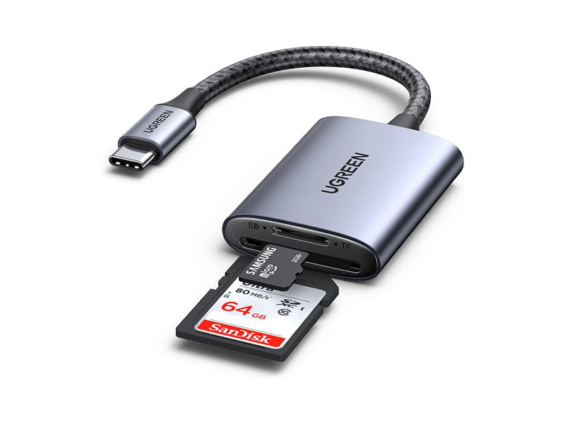 Leitor de Cartões UGREEN CM401 USB C SD e microSD