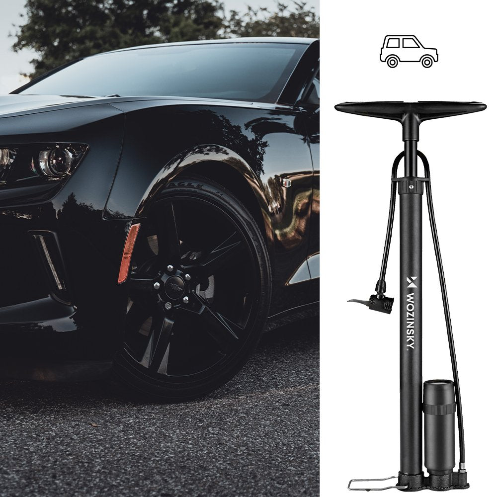 Wozinsky hand pump car bicycle black (WUP-01)_5