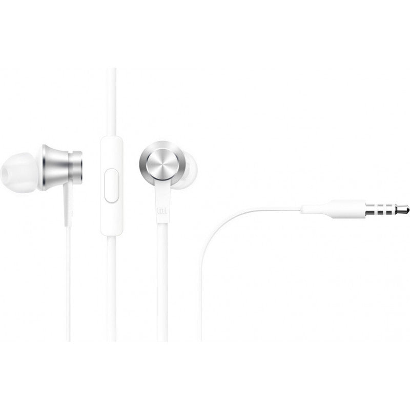 Auriculares Xiaomi Mi In-Ear Basic Intra-auditivo Conetor 3,5mm Prateado Branco
