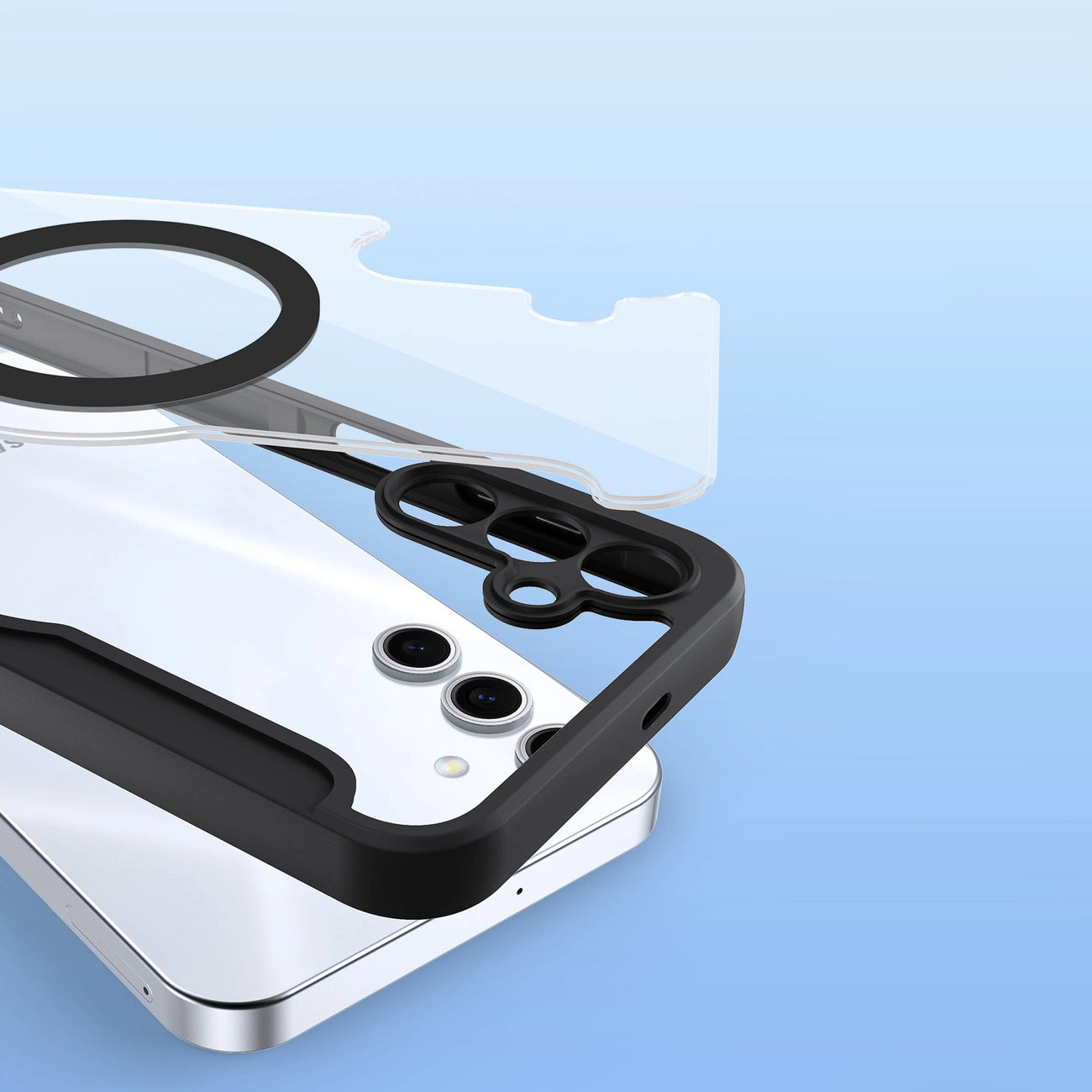 Capa Dux Ducis Skin X Pro com MagSafe e carteira para Samsung Galaxy S25 / Preta