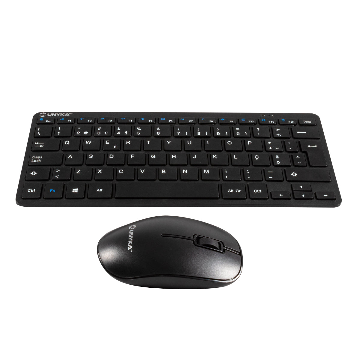 Título do Produto Teclado e Rato Sem Fios Unyka MK288 Pro Nano Wireless Preto PT