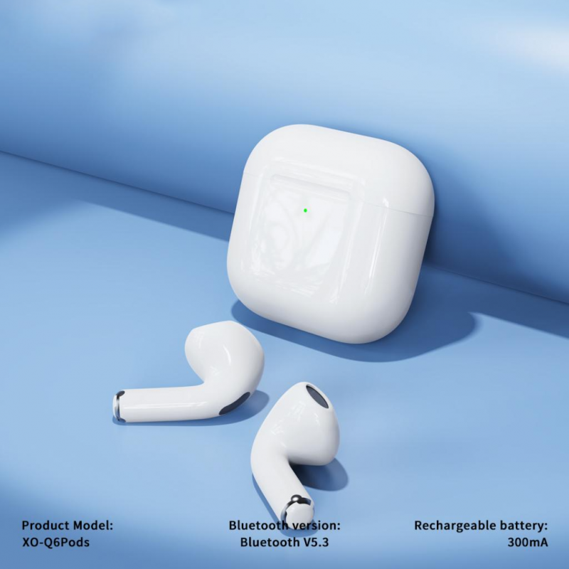 Auriculares Bluetooth XO Design Q6 Pods TWS Branco