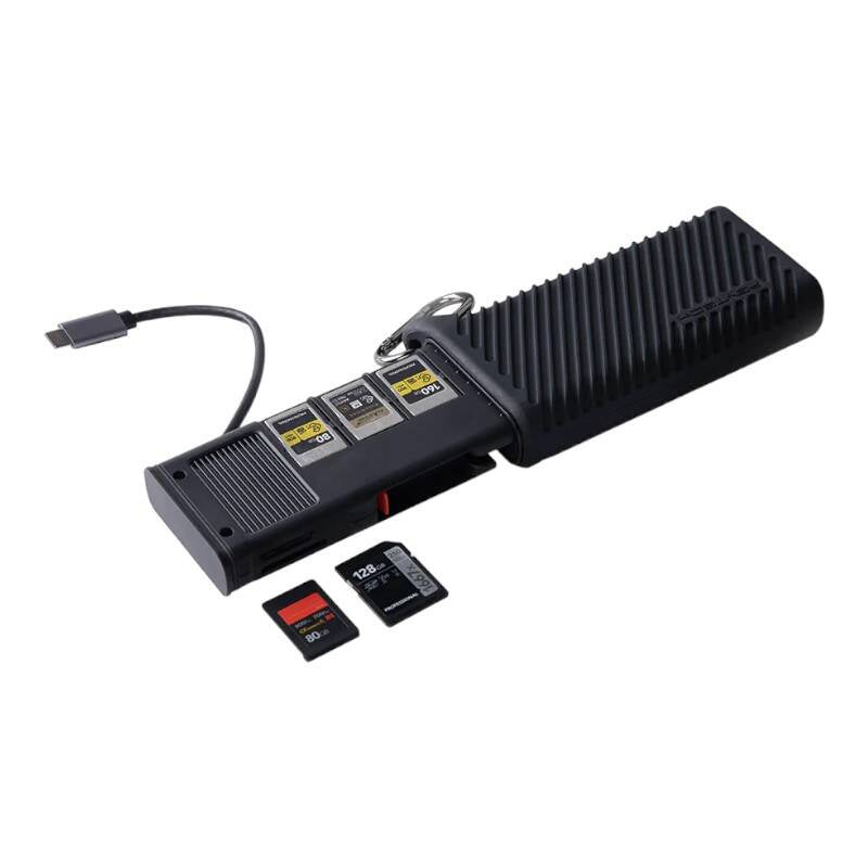 Leitor de Cartão PGYTECH CreateMate | CFexpress Tipo B + SD Preto