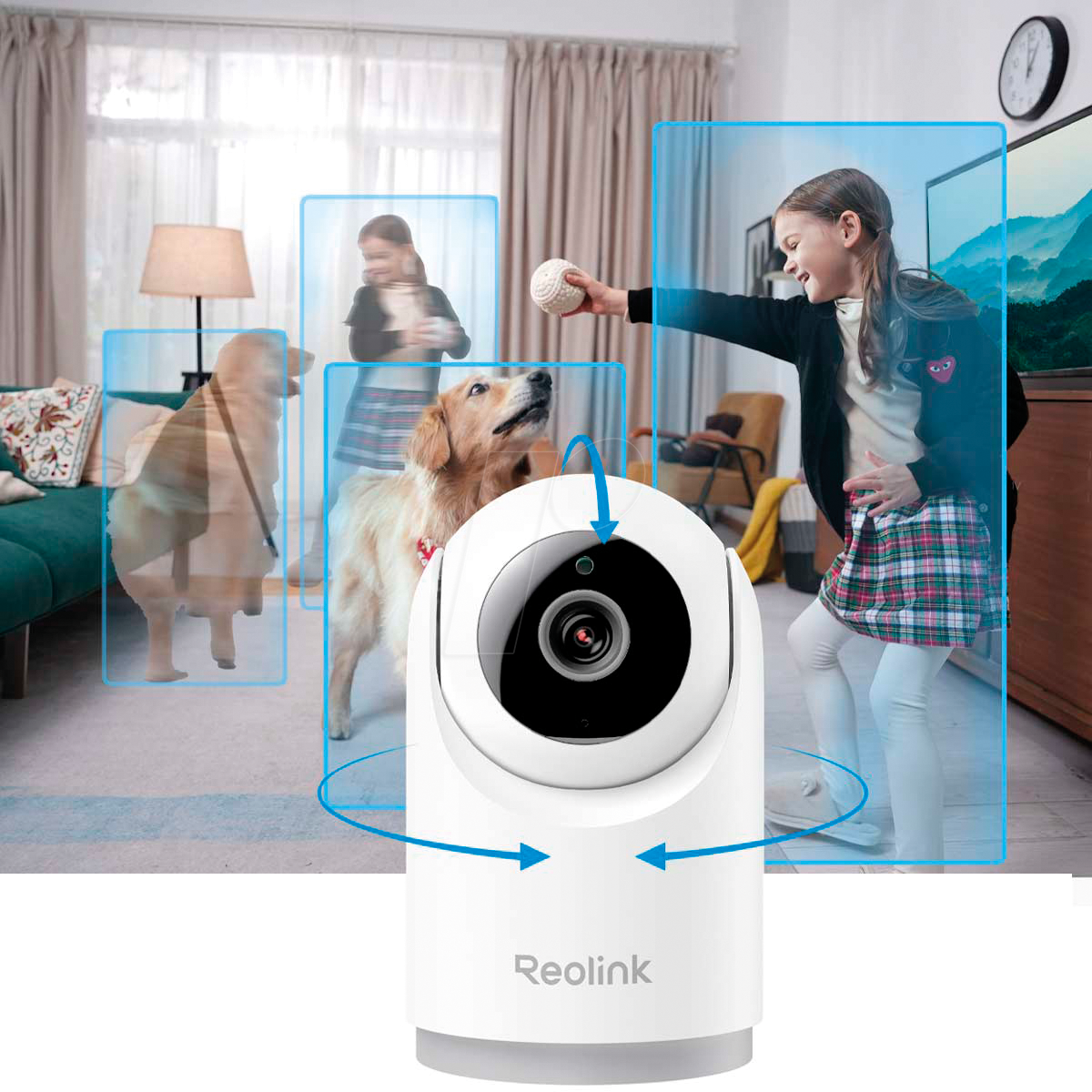 Câmara IP Reolink E331 WiFi 3K 5MP Pan Tilt Auto Tracking