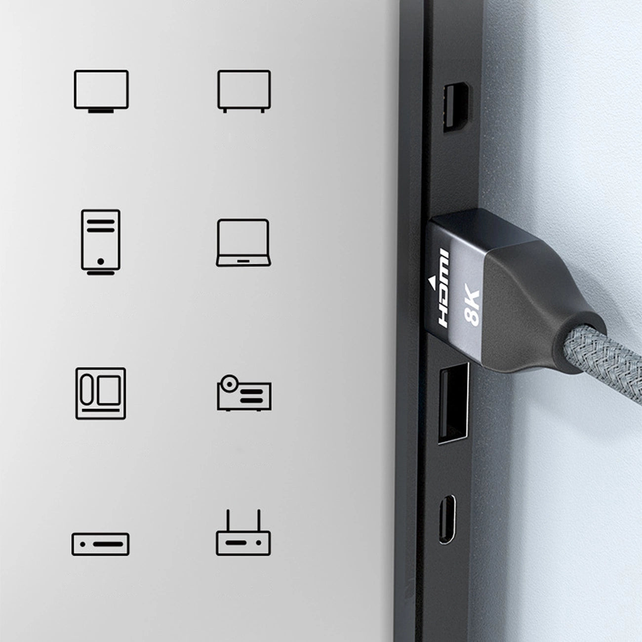 Wozinsky cable HDMI 2.1 8K 60 Hz 48 Gbps / 4K 120 Hz / 2K 144 Hz 3 m silver (WHDMI-30)_13