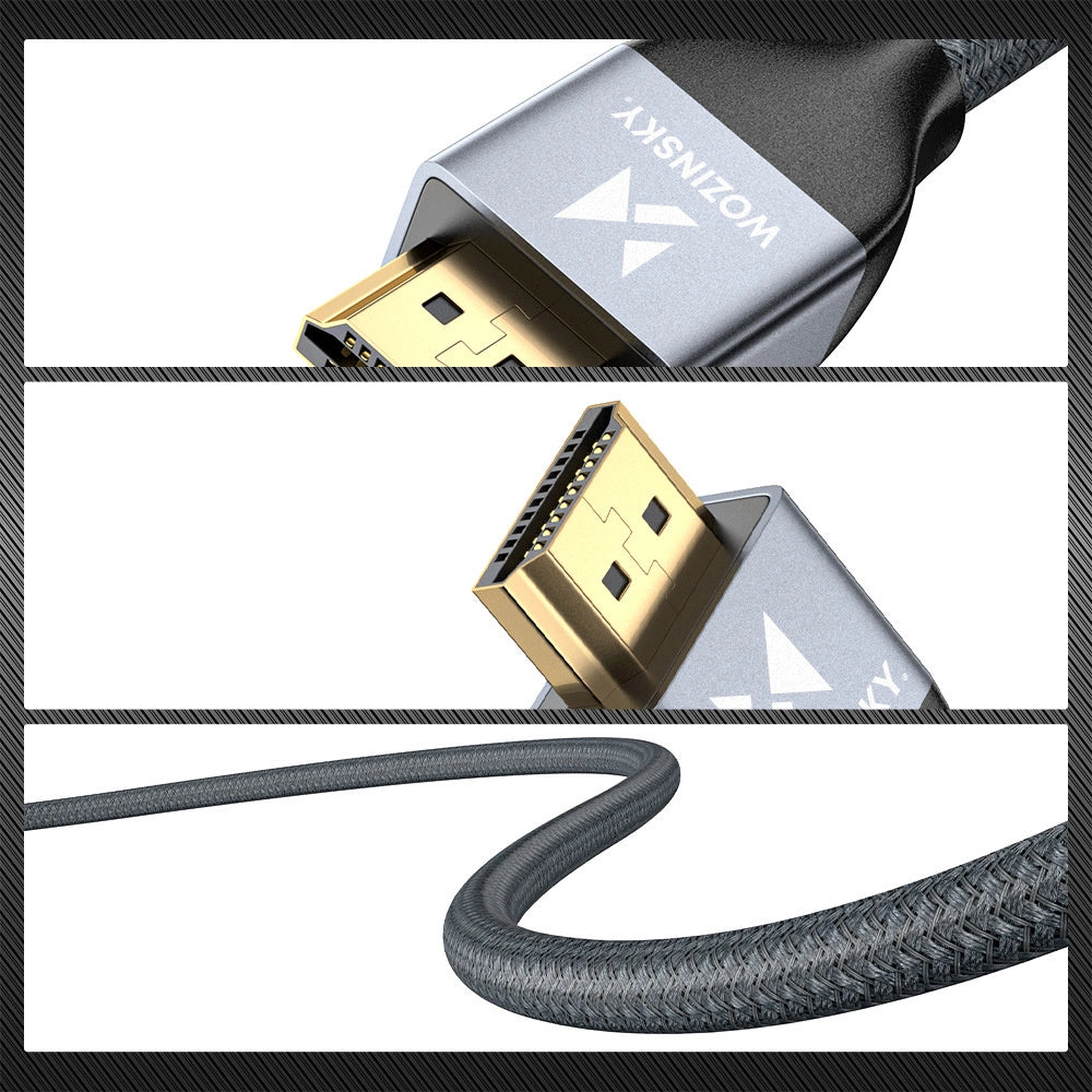 Wozinsky cable HDMI 2.1 8K 60 Hz 48 Gbps / 4K 120 Hz / 2K 144 Hz 5 m Silver (WHDMI-50)_13