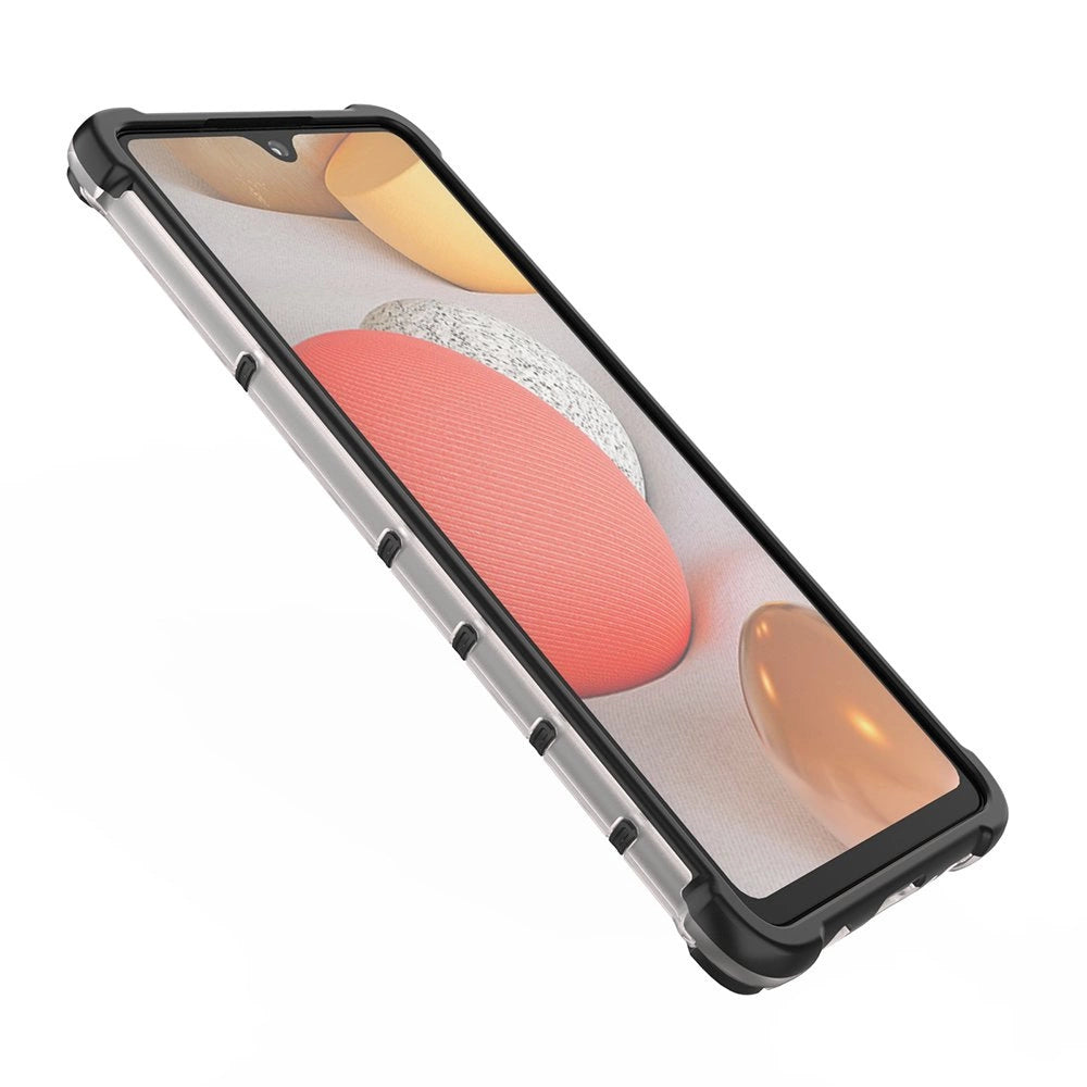 Honeycomb Case armor cover with TPU Bumper for Samsung Galaxy A42 5G red_10