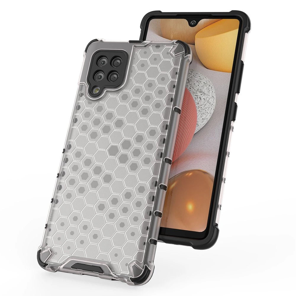 Honeycomb Case armor cover with TPU Bumper for Samsung Galaxy A42 5G red_8