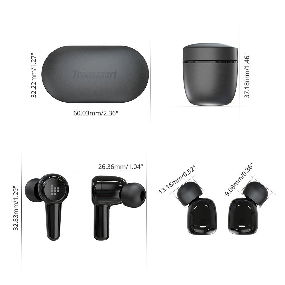 Tronsmart Apollo Air + TWS ANC Bluetooth 5.2 wireless earphones earbuds waterproof black (372359)_16